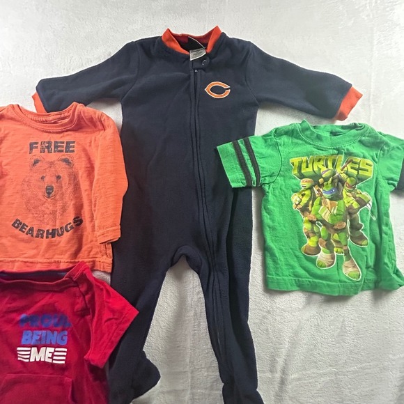 Baby Clothes Bundle: Chicago Bears, Tee Shirts Outfits Set, 6-9 Months - Picture 5 of 10